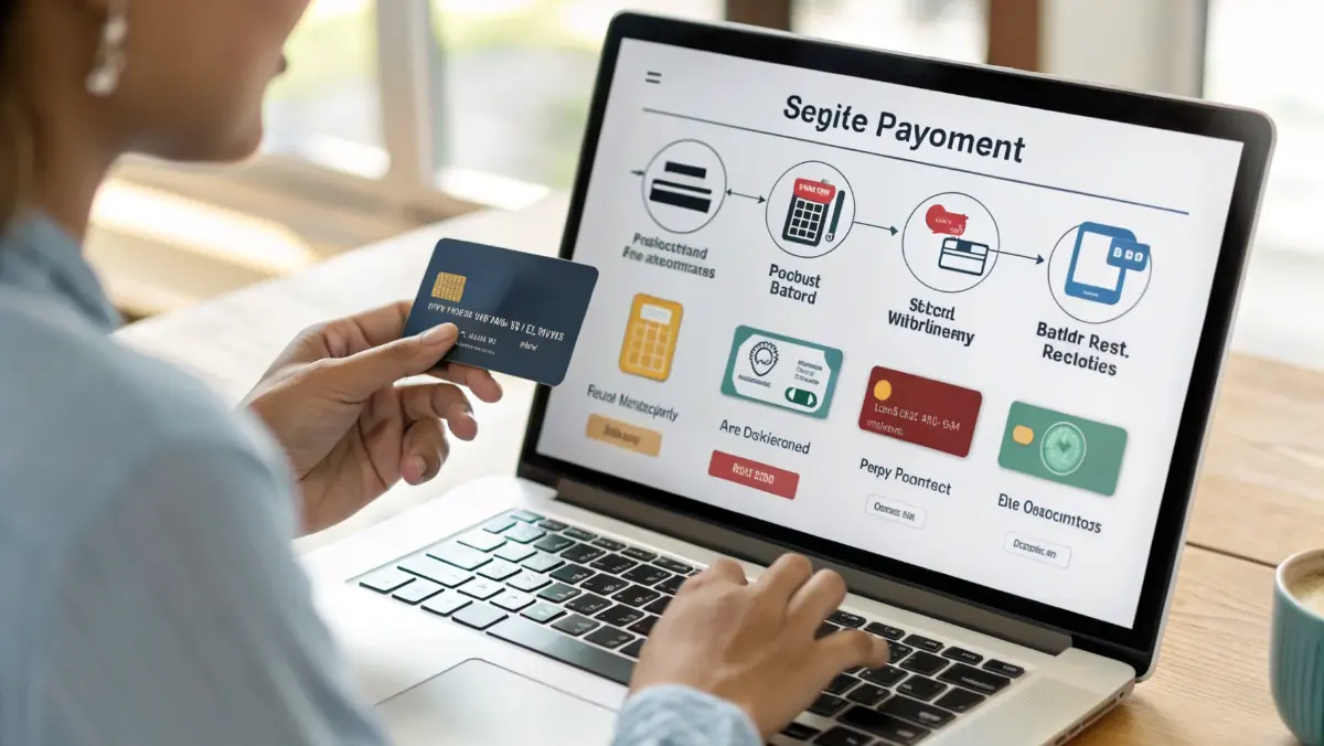 Digital payment gateway interface showing secure transaction processing and multiple payment method integrations